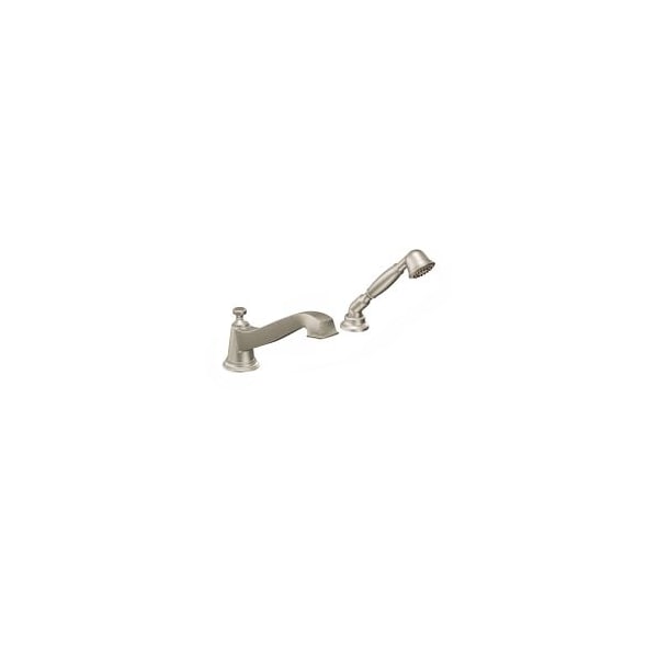 Brushed Nickel Roman Tub Faucet Includes Hand Shower